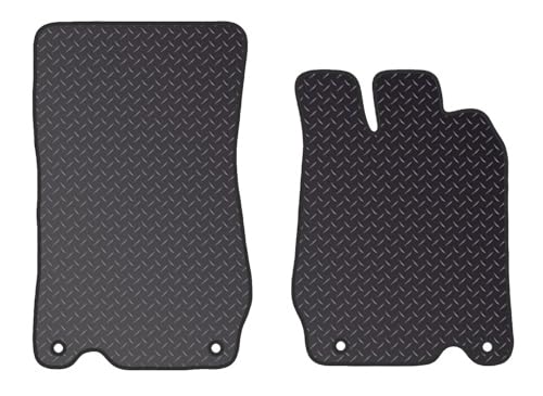 PCM- Car Floor Mats fits for MERCEDES SL R230 from (2002-2011) - Car Floor Mat, with Anti Slip Backing - 2 pcs Floor Mat Set with 4 Clips
