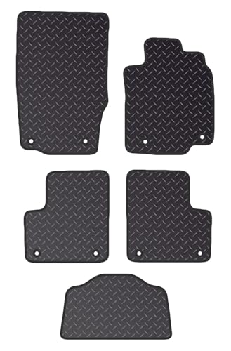 PCM- Car Floor Mats fits for Mercedes GLS From (2012-2019) - Tailored Car Mats - Car Floor Mat, with Anti Slip Backing. 4 pcs Floor Mat Set with 8 Clips.