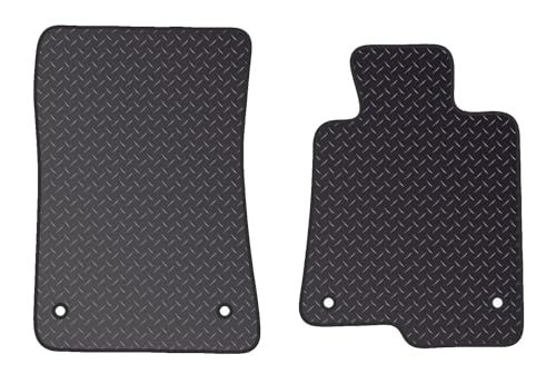 PRIME CAR MAT - Car Floor Mats fits for MERCEDES SLC from 2016 Persent - Car Floor Mat, with Anti Slip Backing - 2 pcs Floor Mat Set with 4 Clips