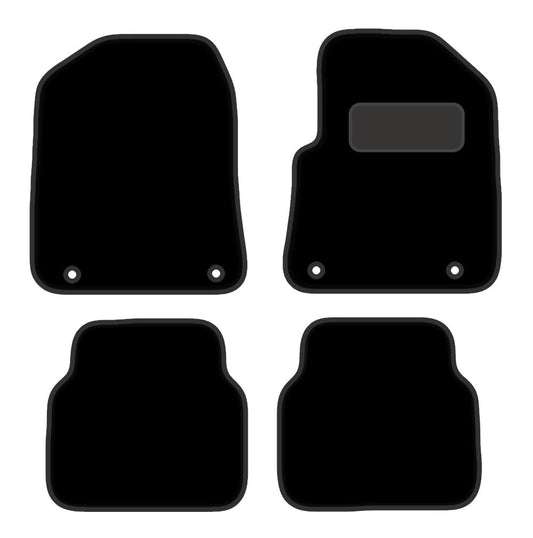 PCM- Car Floor Mats fits for MG 6 from (2010-2017)- Black Carpet - Tailored Car Mats - Car Floor Mat, with Anti Slip Backing - 4 pcs Floor Mat Set with 4 Clips