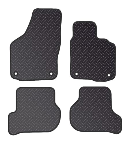 PRIME CAR MATS - Fits Volkswagen Golf MK6 2009-2012 - Fitted With Clips & Granulated Backing - 4 Pc Floor Mat,Tailored Mats