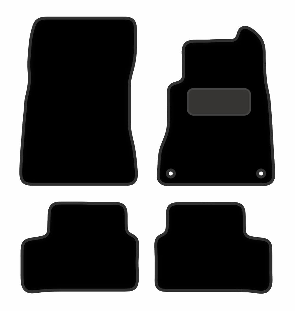 PCM- Car Floor Mats fits for Mercedes GLA from 2020 ON- Black Premium Carpet - Tailored Car Mats - Car Floor Mat, with Anti Slip Backing. 4 pcs Floor Mat Set with 2 Clips.