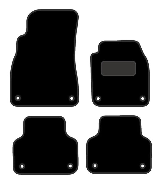 PRIME CAR MAT - Fits Audi Q8 2018 ON - Carpet - Tailored Car Mats - Floor Mat, EDGED WITH BLACK NYLON BINDING - 4 pcs Floor Mat Set
