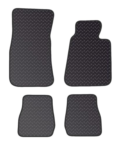 PRIME CAR MAT - Fits BMW 3 Series E30 1982-1994 - Tailored Car Mats - Waterproof, Non Slip Car Floor Mat, Fitted with Clips & Anti Slip Backing - 4 pcs Floor Mat Set
