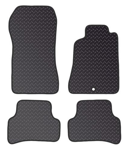 PCM - Car Floor Mats for Mercedes CLK (1996-2003) 1 CLIPS - Tailored Car Mats - Car Floor Mat, with Anti Slip Backing - 4 pcs Floor Mat Set