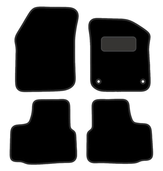 PRIME CAR MATS  - Fits Volkswagen UP! 2012-2023 - Black Luxury  Carpet -Non Slip Car Floor Mat -Fitted With Clips & Granulated Backing-Tailored Mats - 4 Pc Floor Mat