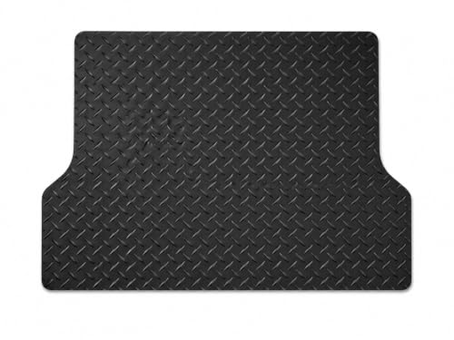 Universal Heavy Duty Boot Mat for Cars, SUVs & Vans | Trim to Fit Waterproof Cargo Liner | Anti-Slip Boot Floor Protector | Easy Clean All Weather Trunk Mat for Mud, Pets