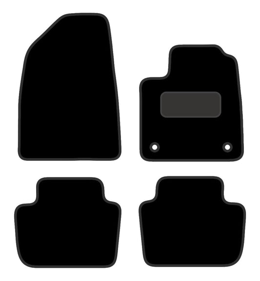 PCM- Car Floor Mats fits for MG 4 ELECTRIC  from 2022 on- Black Carpet - Tailored Car Mats - Car Floor Mat, with Anti Slip Backing - 4 pcs Floor Mat Set with 2 Clips
