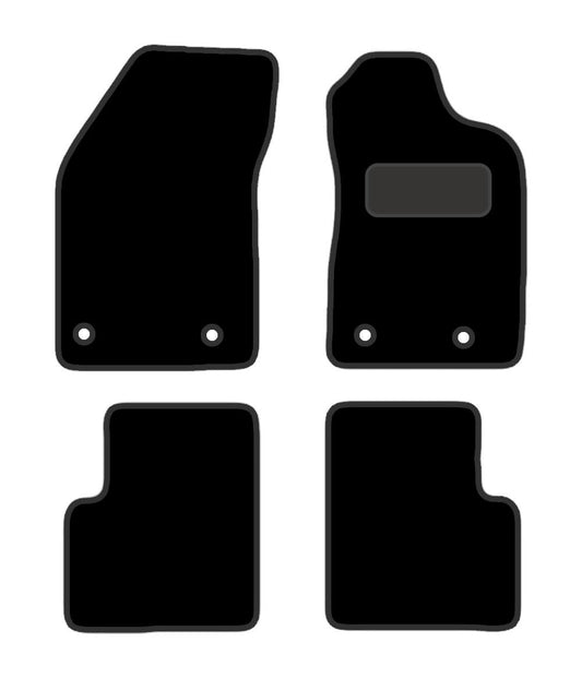 PRIME CAR MAT - R-O-M-E-O A-L-F-A Giulietta Manual 2010-2014  - Black Carpet - Tailored Car Mats - Waterproof, Non Slip Car Floor Mat, with Anti Slip Backing - 4 pcs Floor Mat Set