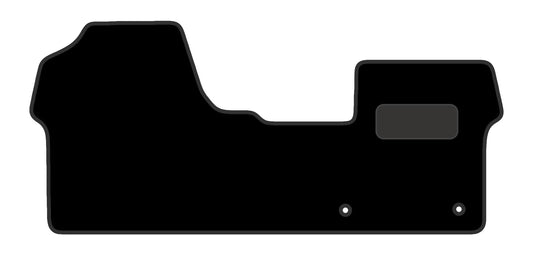 Tailored Mats - Vauxhall Vivaro (2019+) - Black Premium Carpet - Tailored Fit Black Van Mat Accessory - Anti-Slip with Clips, Fitted With Clips & Granulated Backing - 1 Pc Floor Mat