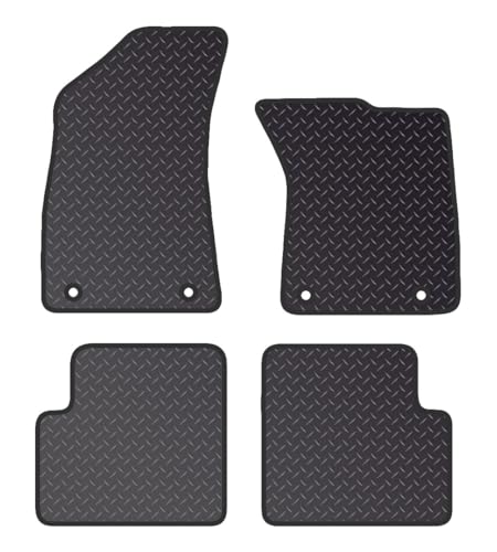PCM- Car Floor Mats fits for MG ZS Manual From 2017 ON - Tailored Car Mats - Car Floor Mat, with Anti Slip Backing - 4 pcs Floor Mat Set with 4 Clips