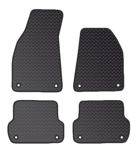 PRIME CAR MAT - Fits Audi A4 Quattro Estate 2006-2008 - Tailored Car Mats - Waterproof, Non Slip Car Floor Mat, Fitted with Clips & Anti Slip Backing - 4 pcs Floor Mat Set