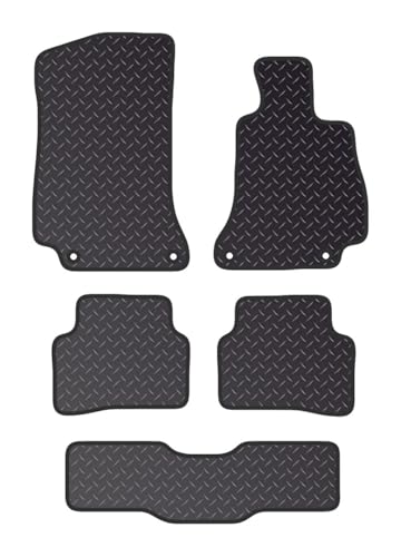 PCM - Car Floor Mats for Mercedes C CLASS C250 TAXI WITH CC (2015 ON) 5 CLIPS - Tailored Car Mats - Car Floor Mat, with Anti Slip Backing - 5 pcs Floor Mat Set