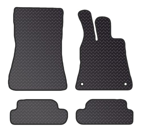 PCM- Car Floor Mats fits for MERCEDES SL from 2022 on - Tailored Car Mats - Car Floor Mat, with Anti Slip Backing - 4 pcs Floor Mat Set with 2 Clips