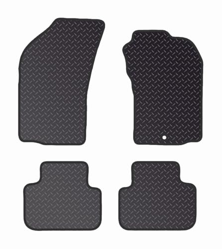 PRIME CAR MAT - Fits ALFA-ROMEO 147 2000-2010 - Tailored Car Mats - Car Floor Mat, with Anti Slip Backing - 4 pcs Floor Mat Set with 1 Clips