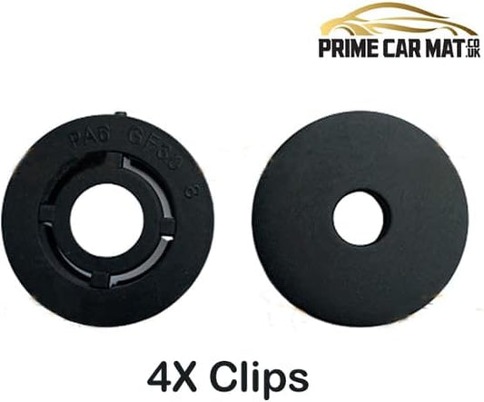 PCM - Car Mats - Compatible with VW Polo 2018-Onwards - 4 Floor Mat Set With 4 Clips