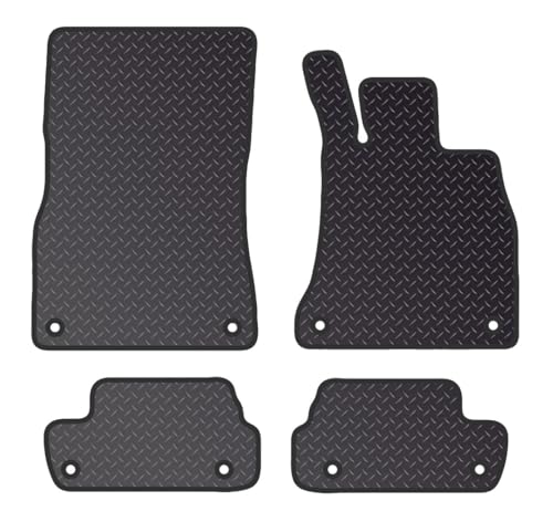 PCM- Car Floor Mats fits for MERCEDES S Class Convertible from 2017-Persent - Car Floor Mat, with Anti Slip Backing - 4 pcs Floor Mat Set with 8 Clips