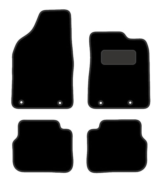 PRIME CAR MAT - CHRYSLER Delta 2011-2013  - Luxury Carpet - Tailored Car Mats - Fitted With Clips & Granulated Backing - EDGED WITH BLACK NYLON BINDING - 4 pcs Floor Mat Set