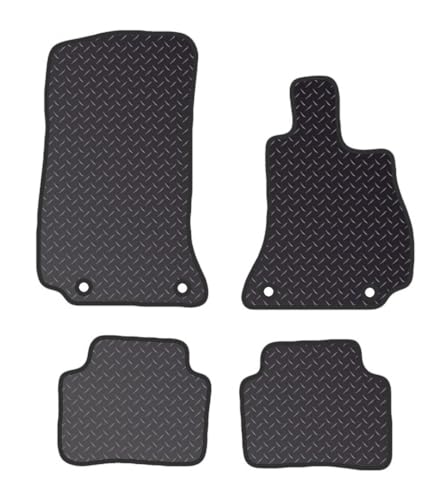 PRIME CAR MAT - Car Floor Mats for Mercedes C CLASS (2021 ON) 4 CLIPS - Tailored Car Mats - Car Floor Mat, with Anti Slip Backing - 4 pcs Floor Mat Set