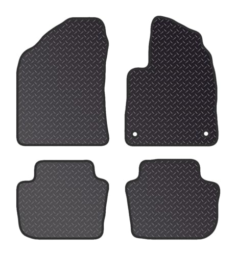 PCM- Car Floor Mats fits for MG 3 ELECTRIC from 2024 on - Tailored Car Mats - Car Floor Mat, with Anti Slip Backing - 4 pcs Floor Mat Set with 2 Clips
