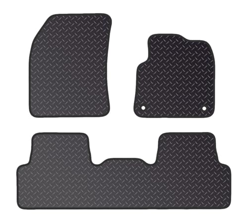 PRIME CAR MAT - Fits CITROEN C5 2019 On Aircross - Tailored Car Mats - Waterproof, Fitted with Clips & Anti Slip Backing - 4 pcs Floor Mat Set