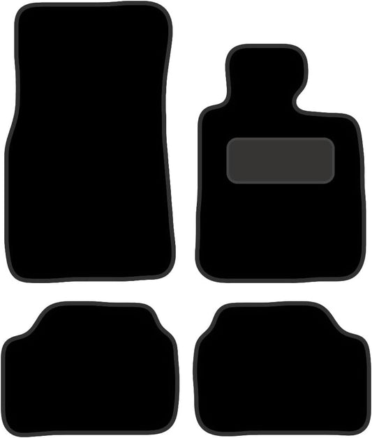 PCM - Fits Fits Bmw 1 Series 2011-2017 F20 & F21 Hatch - 4 Pc Floor Mat with Fitted Clips & Granulated Backing