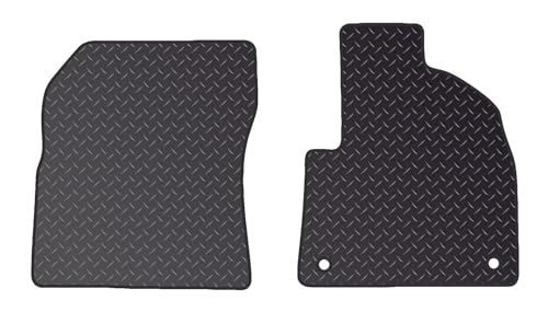 PRIME CAR MAT - Tailored Mats Fits Citroen Berlingo Car 2019 To Present Full Coverage Floor Protection - Waterproof, Non Slip Mat, Fitted With Clips - 2pc Car Floor Mat