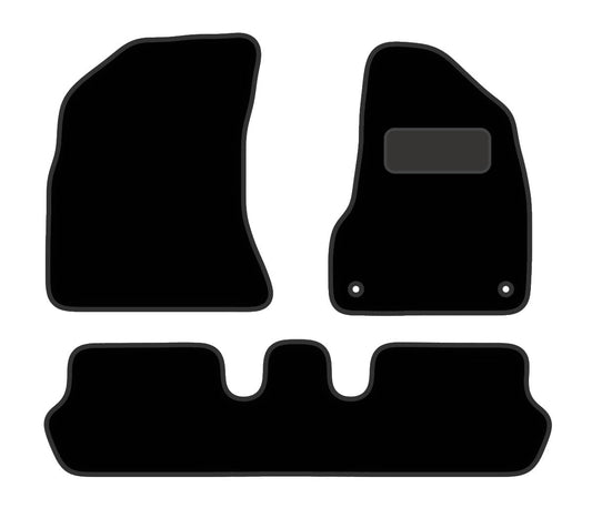 PRIME CAR MAT - Fits CITROEN C4 2007-2013 PICASSO 3pce set - Carpet - Tailored Car Mats - Floor Mat, Fitted With Clips & Granulated Backing - EDGED WITH BLACK NYLON BINDING - 4 pcs Floor Mat Set