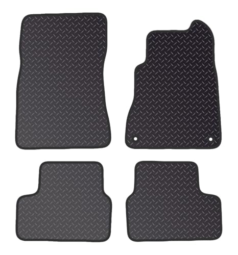 PCM Car Floor Mats for Mercedes A CLASS (2018 - Present) 2 CLIP - Tailored Car Mats - Waterproof Car Floor Mat & Anti Slip Backing - 4 pcs Floor Mat Set