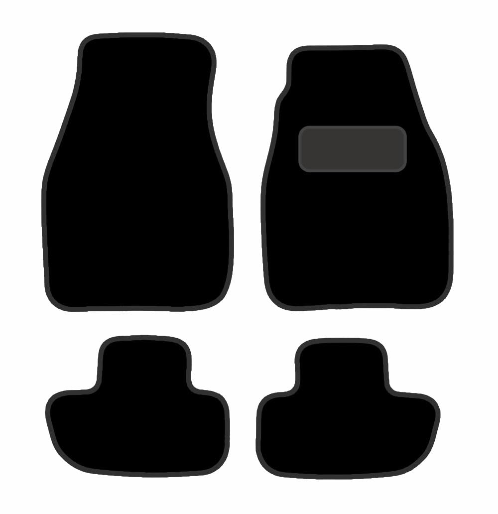 PRIME CAR MAT - R-O-M-E-O A-L-F-A GTV 1997-2006 - Black Premium Carpet - Tailored Car Mats - Waterproof, Non Slip Car Floor Mat, with Anti Slip Backing - 4 pcs Floor Mat Set