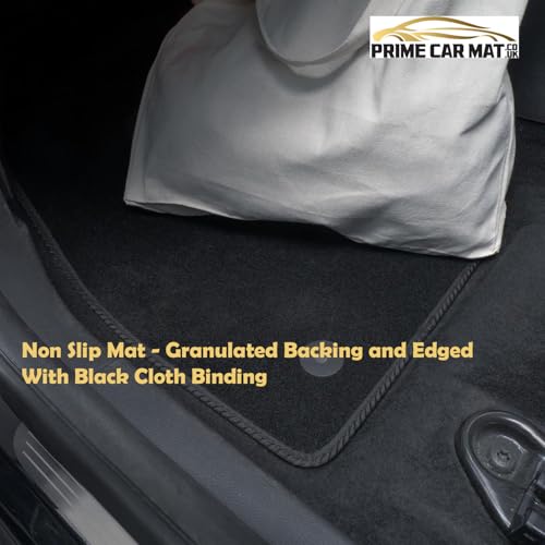 PCM- Car Floor Mats fits for Peugeot 5008 from 2010-2016 - Tailored Car Mats - Car Floor Mat, with Anti Slip Backing - 3 Pcs Floor Mat Set with 2 Clips