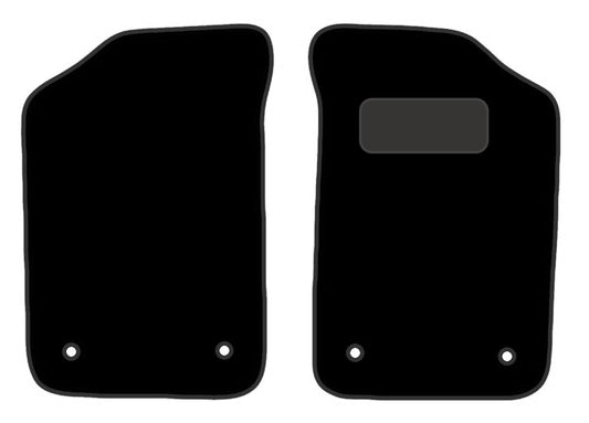 PCM- Car Floor Mats fits for MG F  from (2000-2005)- Black Carpet - Tailored Car Mats - Car Floor Mat, with Anti Slip Backing - 2 pcs Floor Mat Set with 0 Clips