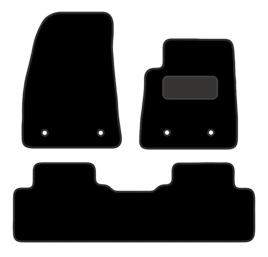 PCM- Car Floor Mats fits for MG 5 ELECTRIC  from 2022 on- Black Premium Carpet - Tailored Car Mats - Car Floor Mat, with Anti Slip Backing - 3 pcs Floor Mat Set with 4 Clips