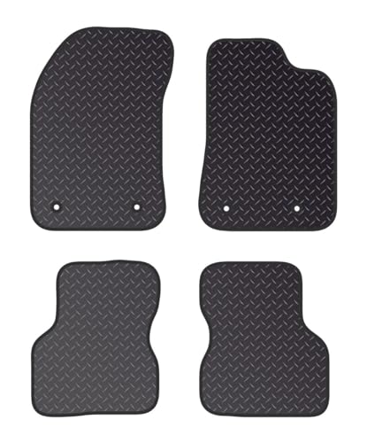 PRIME CAR MAT - ALFAA ROMEOO Giulietta Manual 2016-on - Tailored Car Mats - Waterproof, Non Slip Car Floor Mat, with Anti Slip Backing - 4 pcs Floor Mat Set with 4 Clips