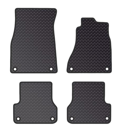 PRIME CAR MAT - Fits AUDI A7 2010-2018 -Onwards - Tailored Car Mats - Waterproof, Non Slip Car Floor Mat, Fitted with Clips & Anti Slip Backing - 4 pcs Floor Mat Set