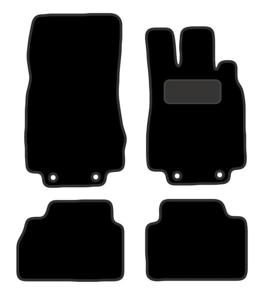PCM- Car Floor Mats fits for MERCEDES S Class SWB from (1999-2006)- Black Carpet - Tailored Car Mats - Car Floor Mat, with Anti Slip Backing - 4 pcs Floor Mat Set with 4 Clips