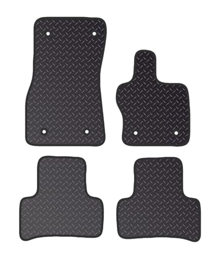 PRIME CAR MAT - Fits ALFA-ROMEO STELVIO 2018-ON - Tailored Car Mats - Car Floor Mat, with Anti Slip Backing - 4 pcs Floor Mat Set with 6 Clips