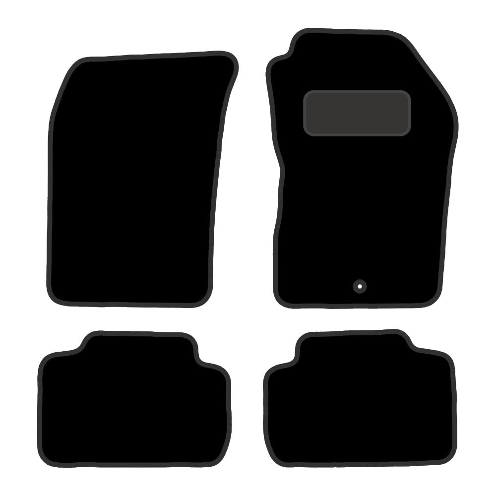 PRIME CAR MAT - R-O-M-E-O A-L-F-A GT 2004-2010 - Black Premium Carpet - Tailored Car Mats - Waterproof, Non Slip Car Floor Mat - 4 pcs Floor Mat Set with1 Clips