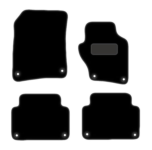PRIME CAR MAT - Fits AUDI Q7 2006-2015 - Luxury Carpet - Tailored Car Mats - Floor Mat, Fitted With Clips & Granulated Backing - EDGED WITH BLACK NYLON BINDING - 4 pcs Floor Mat Set