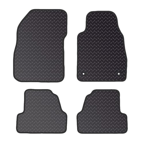 PRIME CAR MATS - Fits Vauxhall Mokka 2012-2019 - Fitted With Clips & Granulated Backing, Anti Slip Mat-Non Slip Car Floor Mat - 4 Pc Floor Mat