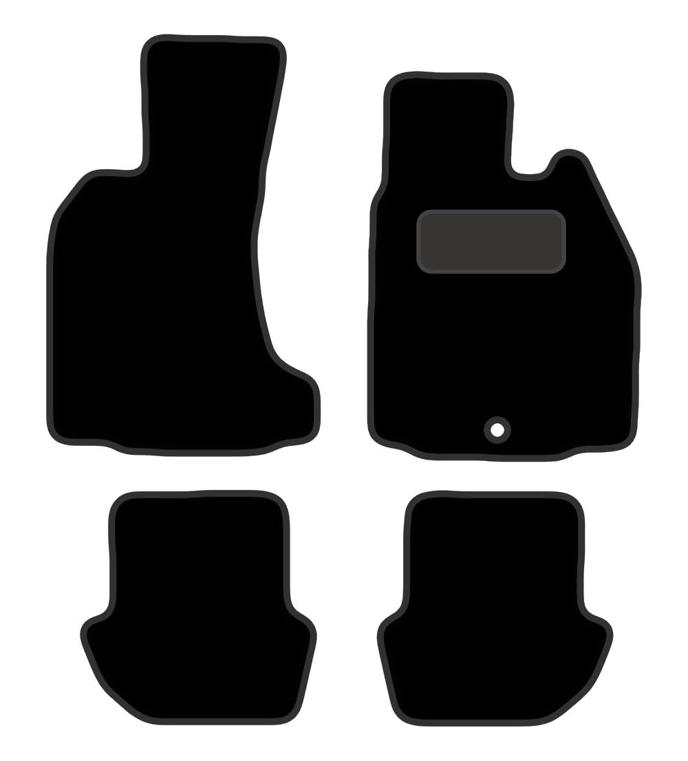 PCM-Car Floor Mats fits for Porche 997 from (2004-2012)- Black Carpet - Tailored Car Mats - Car Floor Mat, with Anti Slip Backing - 4 pcs Floor Mat Set with 1 Clips