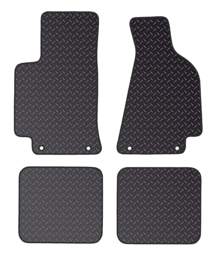 PRIME CAR MAT - Fits AUDI 80 1991-1996 - Black - Anti Slip Tailored Car Mats - Waterproof, Non Slip Car Floor Mat, with Anti Slip Backing - 4 pcs Floor Mat Set