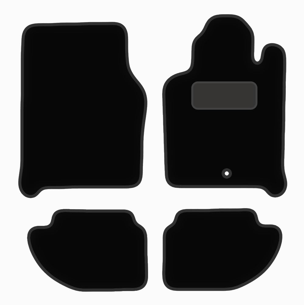 PCM-Car Floor Mats fits for Porche 944 Series 2 from (1982-1992)- Black Carpet - Tailored Car Mats - Car Floor Mat, with Anti Slip Backing - 4 pcs Floor Mat Set with 1 Clips