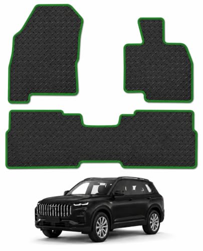 PCM - Car Floor Mats fits for Jaecoo 7 PHEV 2024 to Present, Custom Fit Carpet Car Mats, Full Coverage Floor Protection, Anti Slip Backing, Waterproof, Easy Clean ( , Rubber