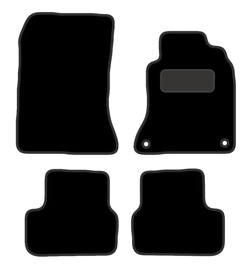 PCM- Car Floor Mats fits for Mercedes GLA from (2014-2020)- Black Premium Carpet - Tailored Car Mats - Car Floor Mat, with Anti Slip Backing. 4 pcs Floor Mat Set with 2 Clips.
