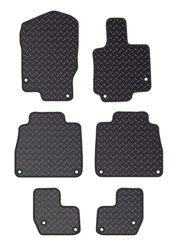 PCM- Car Floor Mats fits Mercedes GLS From 2021 Present - Tailored Car Mats - Car Floor Mat, with Anti Slip Backing -6 pcs Floor Mat Set with 12 Clips.