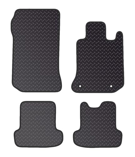 PCM - Car Floor Mats for Mercedes C CLASS COUPE (2007-2014) 4 CLIPS - Tailored Car Mats - Car Floor Mat, with Anti Slip Backing - 4 pcs Floor Mat Set
