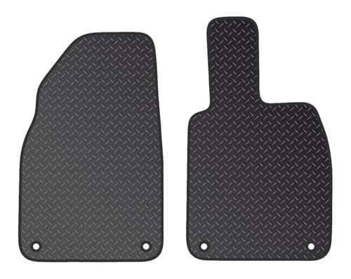PCM-Car Floor Mats fits for Porche Cayman from (2012-2016) - Tailored Car Mats - Car Floor Mat, with Anti Slip Backing - 2 pcs Floor Mat Set with 4 Clips