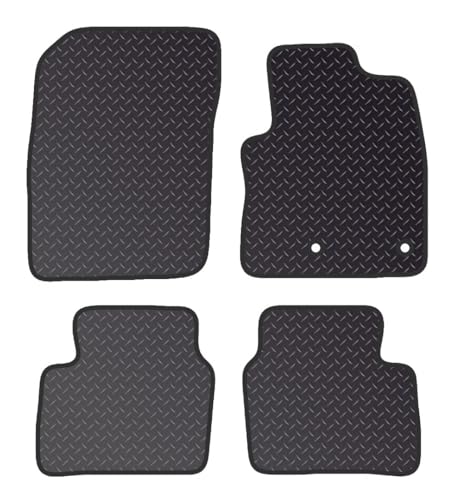 PCM - Tailored Fit Car Floor Mats for Nissan Qashqai Hybrid (J12) 2021 to Present - Anti Slip, Fitted With Clips & Granulated Backing - 4 Pc Floor Mat