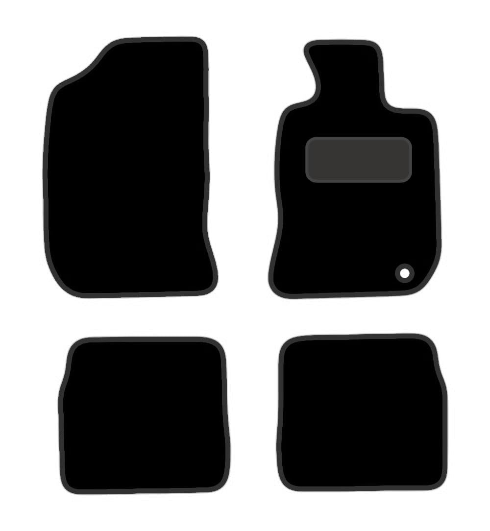 PRIME CAR MAT - Fits CHRYSLER PT Cruiser 2000-2010 - Luxury Carpet - Tailored Car Mats - Fitted With Clips & Granulated Backing - EDGED WITH BLACK NYLON BINDING - 4 pcs Floor Mat Set
